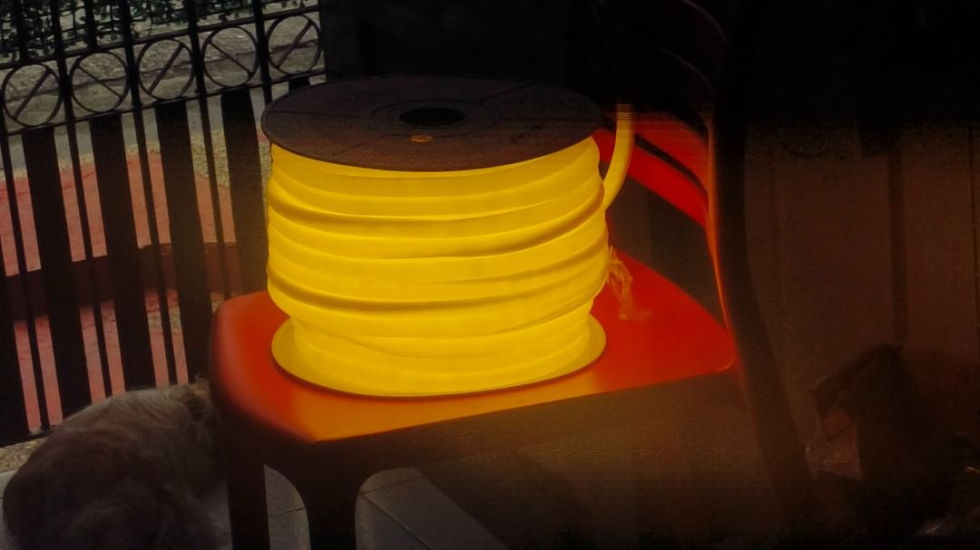 Neon Round Led Lights (Category: Lighting) located in Manila. Submitted by glenndy_07 (Listing ID 1466999201, Image 2). Description: Neon Round Led Lights Price : ​P 8500 per roll ( 50 meters ) Key Features: Voltage: 220V Lighting Mode: Steady or blinking (depending on color variant) Colors Available: Multi Color with Blinker, Red, Blue, Green, Pink, White, Warm White Certification: ICC Certified Application: Indoor/outdoor lighting, decorative b