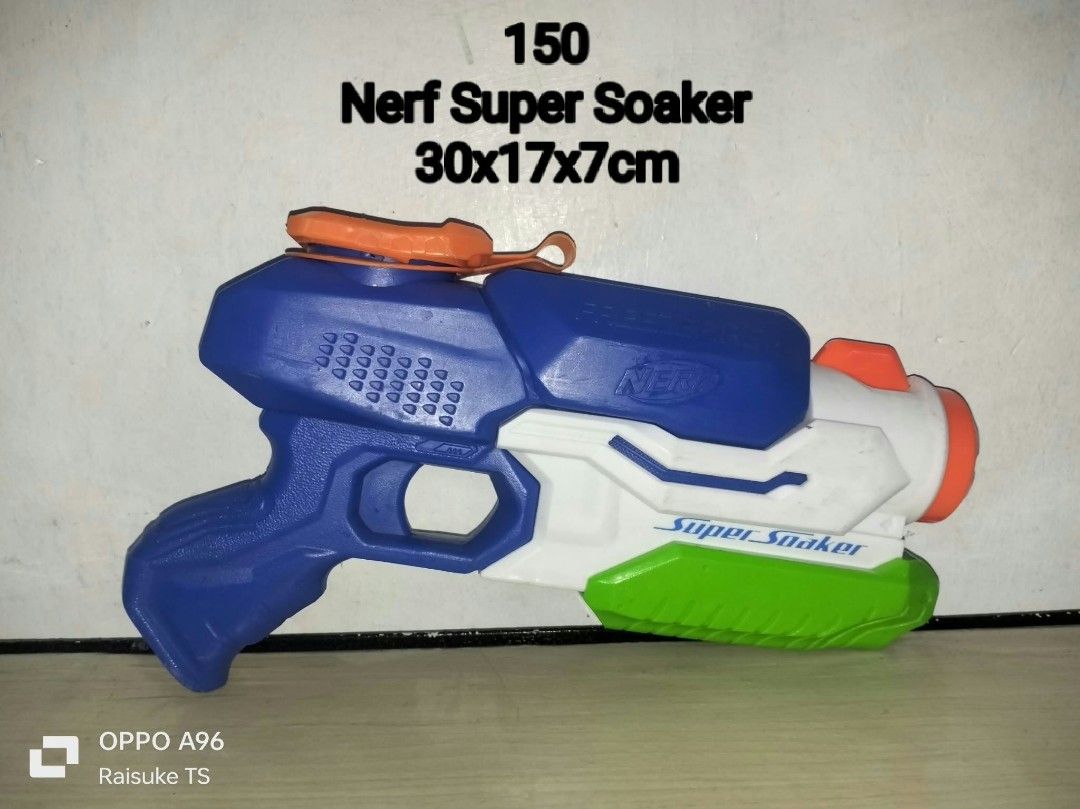 Nerf Super Soaker (Category: Action & Battle Toys) located in Taguig. Submitted by raisuketoysshop (Listing ID 1467080232, Image 1). Description: PTPA NEW ARRIVAL!!.. PLEASE RESPECT POST AND PRICES.. Tested working and in good condition.. Secondhand Items Declared as is pa din po Pm for demo video What you see is what you get.. Please manage your expectations.. +40% COD Sho pee Check Out (sho pee fee+Tax+shipping materials) +40 Pesos For Check Ou
