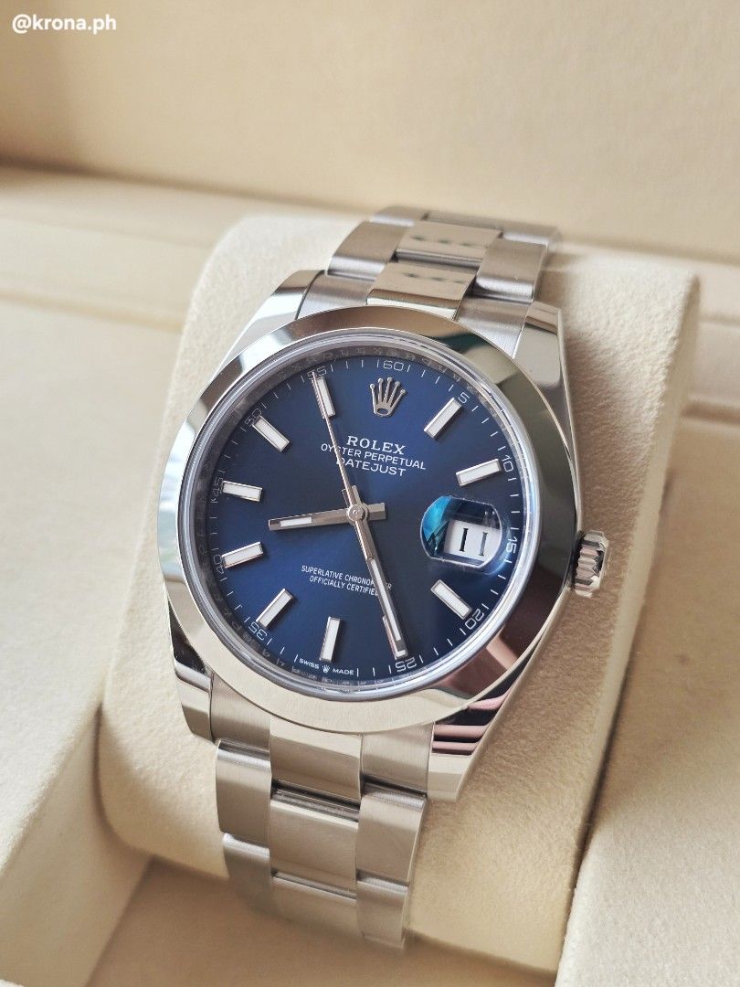 New 2026 Rolex Datejust 41 126300 (Category: Luxury Watches) located in Makati City. Submitted by rvffy (Listing ID 1467087246, Image 1). Description: NEW Rolex Datejust 41 PRICE: Php648,000 New/Unused/Unresized Year: 2026 Model: Datejust 41 Model Number: 126300 Links: 12+1 (Complete) RoIex Guarantee Card/Certificate: Yes New Rolex Green Box: Yes PM for inquiries. 📍 One Ayala, 1 Ayala Ave cor. Edsa, Makati City #126300 #116300 #126200 #116200 #1