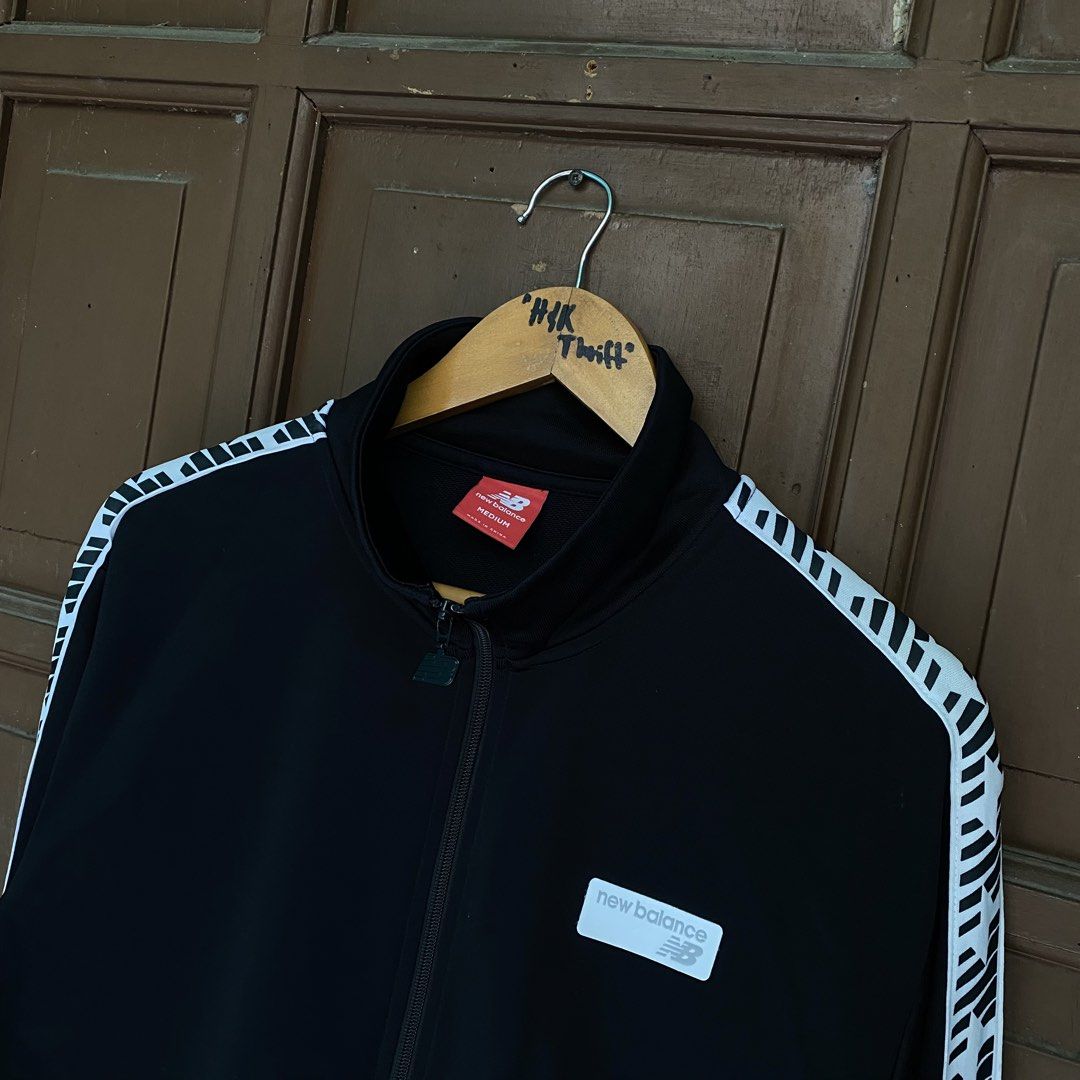 New Balance Patch Embroidered Script Logo wt Side-tape NB Logo Track Jacket 🥵 (Category: Activewear) located in Consolacion. Submitted by kentripthrift (Listing ID 1467094553, Image 2). Description: New Balance Patch Embroidered Script Logo wt Side-tape NB Logo Track Jacket 🥵 My Fav / Mall Condition / Hard to Find Design & Latest Red Tag 😍 Good As New Condition Color may vary due to lighting Size: Medium on tag / Best Fit Large Dimes: 28L by 2