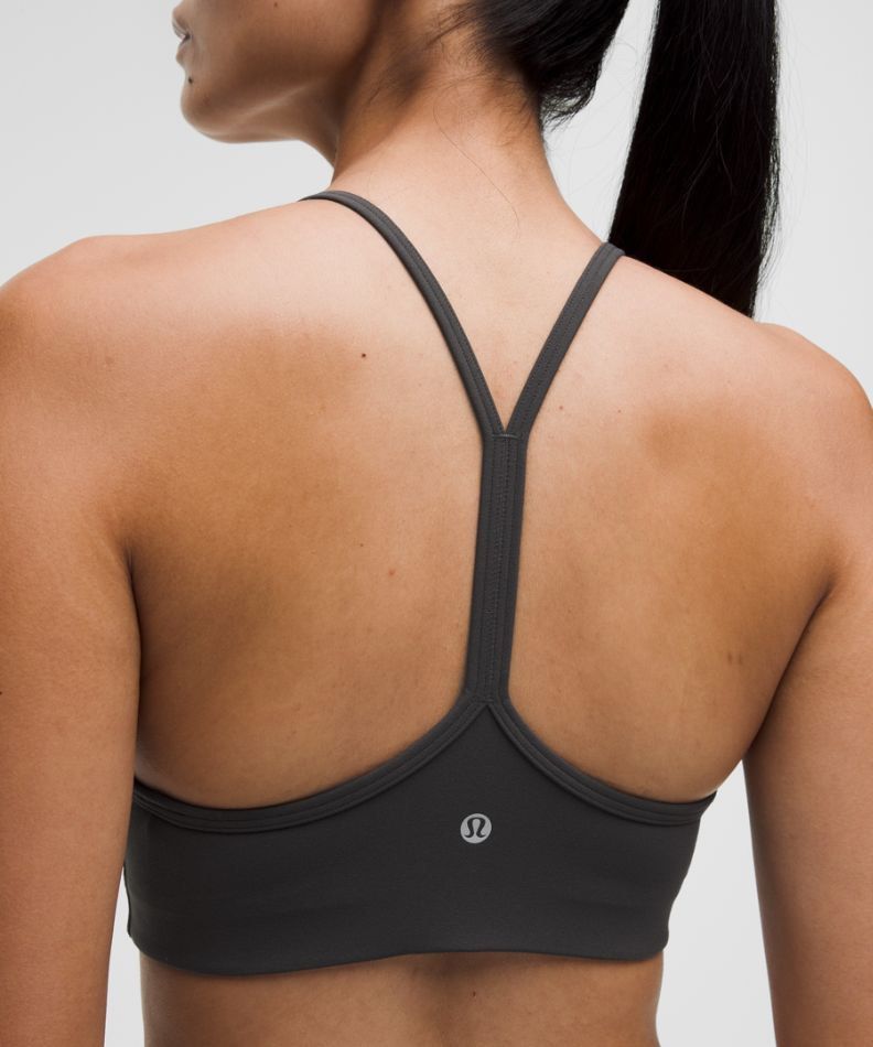 NEW Lululemon Flow Y Bra (Category: Activewear) located in Marikina City. Submitted by arsm_ (Listing ID 1466983424, Image 2). Description: NOTE: color is BROWN hii!! selling my new lulu sports bra!!! just bought it but it's a bit too loose on my bust area :-((( looking for a new home for it bc it's so cute & nice!!! .