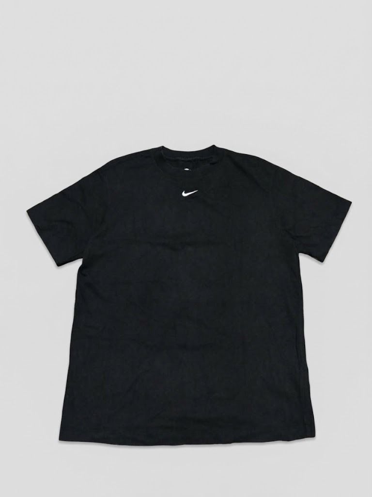 Nike Black T-Shirt with Small Logo (Category: Tshirts & Polo Shirts ) located in Caloocan City. Submitted by silverdragon_aaed38 (Listing ID 1467057963, Image 1). Description: NIKE NOCTA - BLACK SHIRT - Size: Medium - Dimes: W21 L 27 - Color rate: 9.5 - No issue - Need wash only 350 +sf.