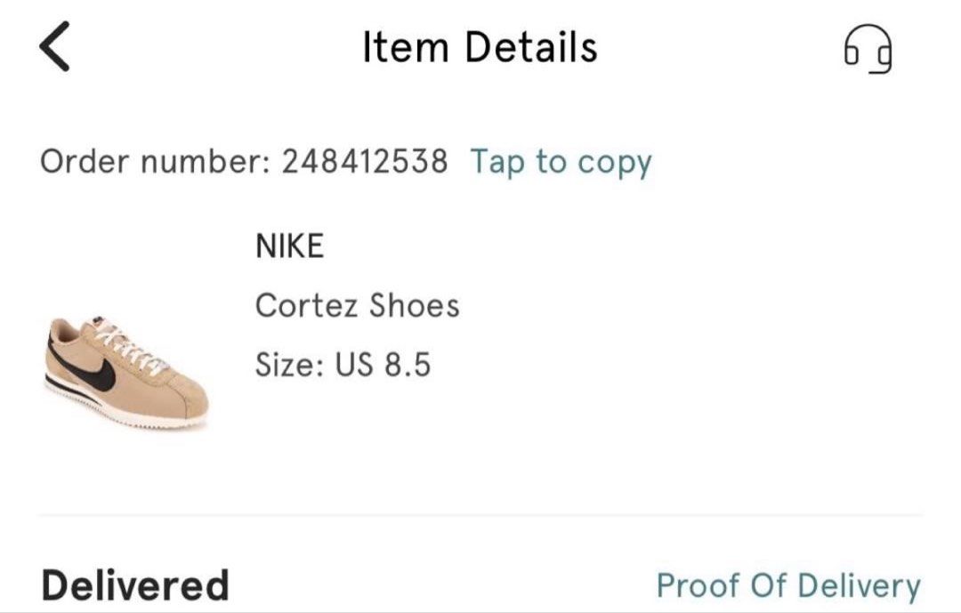 Nike Cortez Shoes Khaki (Category: Sneakers) located in Caloocan City. Submitted by ymiese (Listing ID 1467020198, Image 2). Description: - authentic! bought for ₱3,500 - used twice! - size US 8.5 (25.5cm) - payment: maribank/gotyme - delivery: sdd, j&t, ggx.