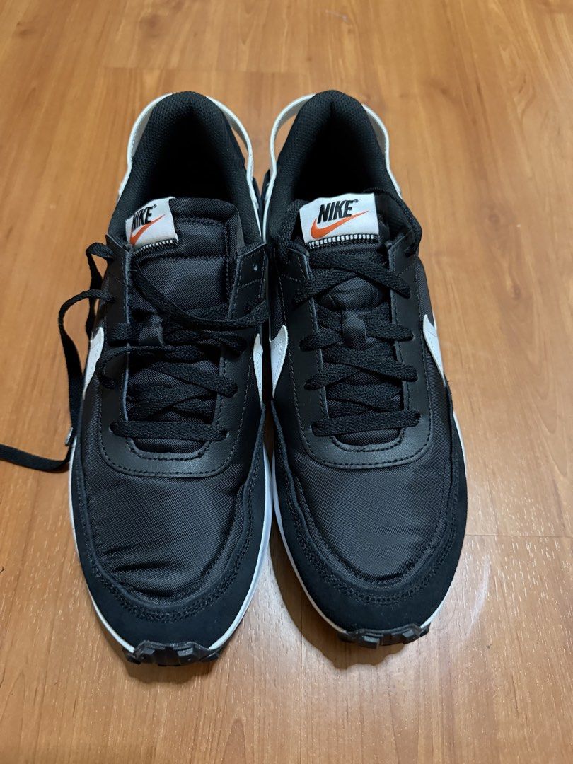 Nike Dbreak-Type Black White Sneakers (Category: Sneakers) located in Batangas. Submitted by bullet909 (Listing ID 1467134334, Image 1). Description: - Brand: Nike - Colorway: Classic Black and White - Design: Trendy chunky stacked sole with mesh and suede upper panels - Details: Iconic side swoosh and signature orange logo tag on the tongue - Traction: Textured waffle tread bottom - Condition: Clean all around, soles show absolutely no wear.