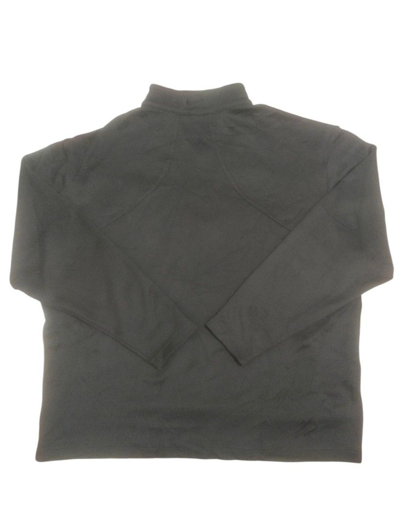 NIKE GOLF Quarter Zip Pullover Black Sweatshirt (XXL)(Free Shipping) (Category: Coats, Jackets and Outerwear) located in Cavite. Submitted by gii.flips (Listing ID 1467066835, Image 2). Description: Nike Golf 1/4 Zip Sweatshirt • Size: XXL (Relaxed, athletic fit) • Color: Solid Black • Condition: Good used condition, minimal signs of wear • Features: Authentic Nike Golf line, lightweight yet warm fleece fabric, functional neck zipper, minimalist 