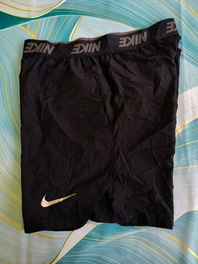 Nike Men's Black Athletic Shorts Size S (Category: Shorts) located in Manila. Submitted by virgiliosa38485 (Listing ID 1467110516, Image 1). Description: - Brand: Nike -Waist 28-38 -Length 17 -Leg Opening 13 - Color: Black with Gold Swoosh logo on lower leg - Size: Small (S) / Style Code: 886372-010 - Material: Lightweight and breathable, ideal for workouts, running, or casual wear - Features: Comfortable branded elastic waistband.