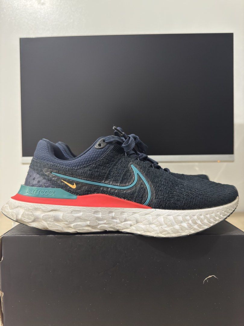 Nike React Flyknit Infinity 3 (Category: Sneakers) located in Caloocan City. Submitted by leandroroman (Listing ID 1467131921, Image 1). Description: - Used only for a total of 50km - Mostly used for gym purposes - Size US 9.5 Men.