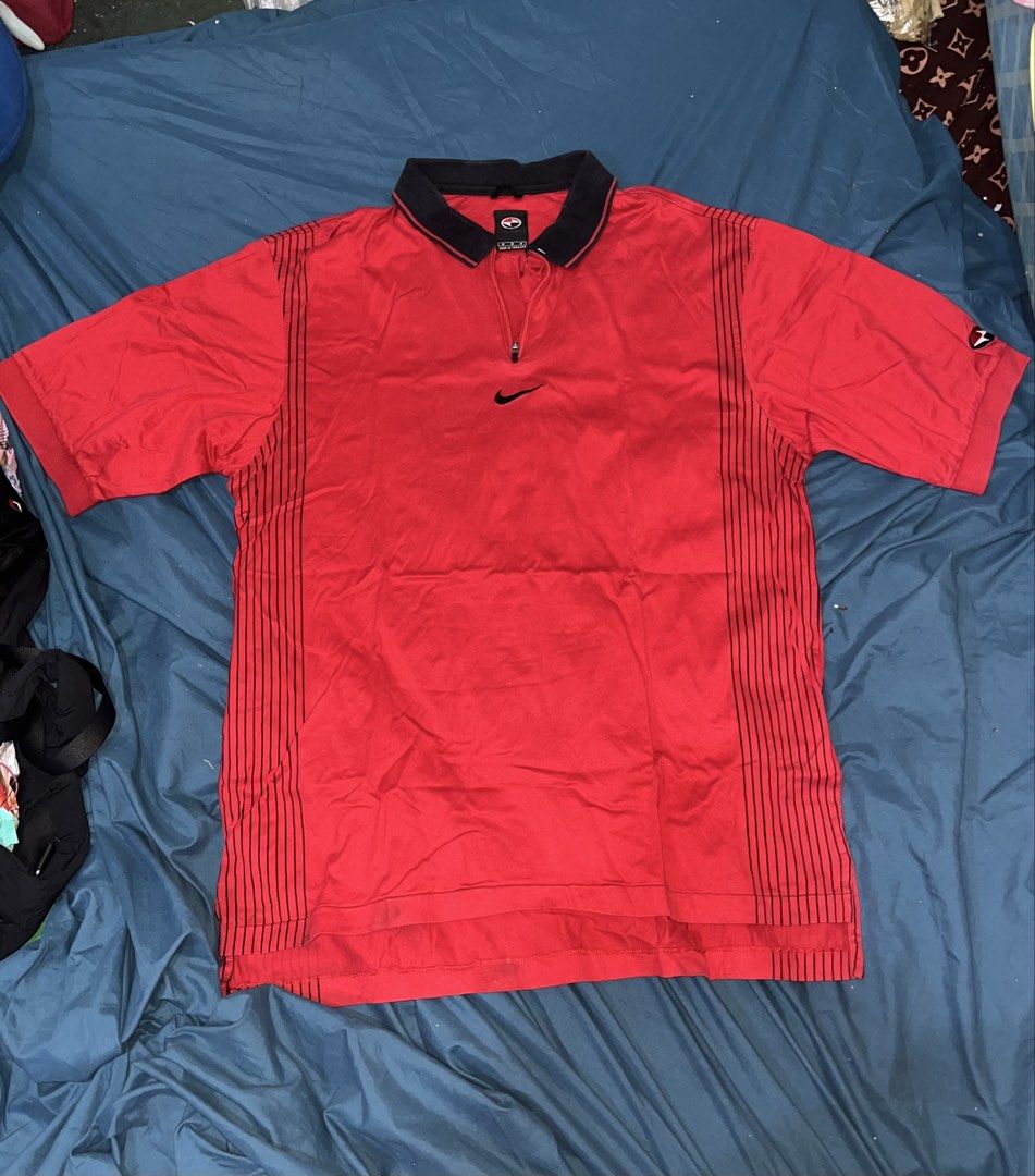 Nike Red Polo Shirt (Category: Tshirts & Polo Shirts ) located in Manila. Submitted by markergeyt (Listing ID 1467122409, Image 1). Description: Nike Red Polo Shirt Shoulder - 19 Inches Chest - 21 Inches Length - 29 Inches Sleeve Length - 11.5 Inches MOP - Gcash Location - Manila.