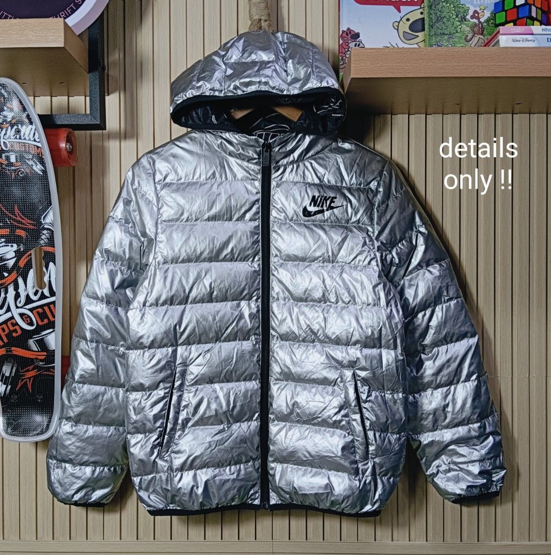 Nike Reversible Puffer Jacket (Category: Babies & Kids Fashion) located in Manila. Submitted by kidsthrifthustle (Listing ID 1467156202, Image 2). Description: NIKE REVERSIBLE PUFFER JACKET 12-13 YRS OLD LIKENEW 19 WIDTH 24 LENGTH.