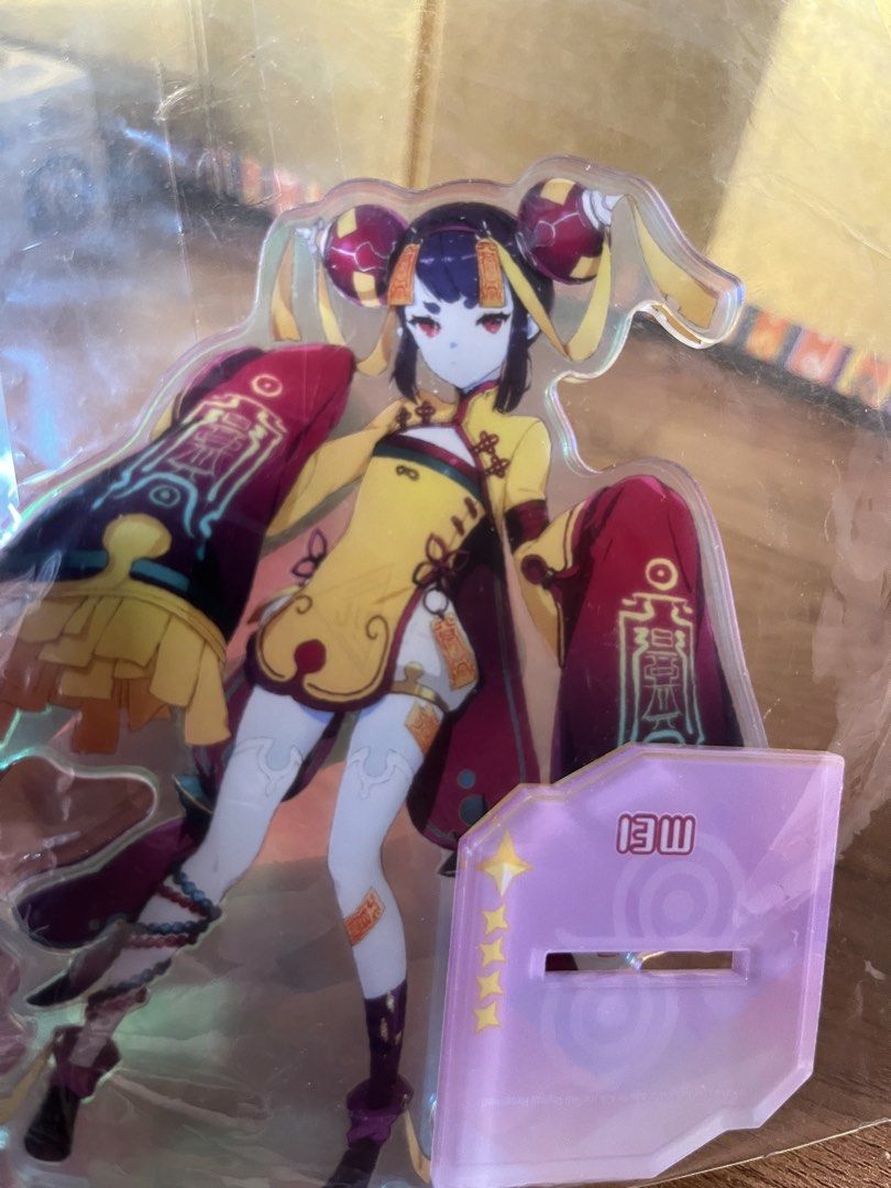 Nini Eversoul Mei Acrylic Standee Figure (Category: Designer & Blind Box Toys) located in Gapan. Submitted by lunashop14 (Listing ID 1467164727, Image 3). Description: - Item:Nini Mei Acrylic Stand Figure (Eversoul) - Condition: Brand new, unopened, and sealed in original plastic - Design: Chinese-style dress, twin buns, and talisman details - Base: Includes purple stand with character name and star rating - Perfect for: Collection displays and d