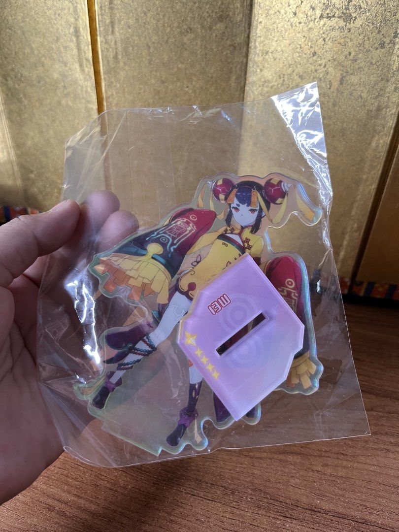 Nini Eversoul Mei Acrylic Standee Figure (Category: Designer & Blind Box Toys) located in Gapan. Submitted by lunashop14 (Listing ID 1467164727, Image 1). Description: - Item:Nini Mei Acrylic Stand Figure (Eversoul) - Condition: Brand new, unopened, and sealed in original plastic - Design: Chinese-style dress, twin buns, and talisman details - Base: Includes purple stand with character name and star rating - Perfect for: Collection displays and d
