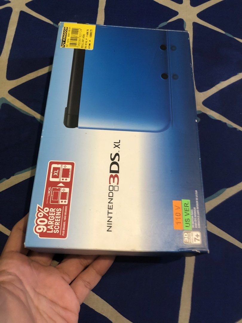 Nintendo 3DS XL black blue - BOX ONLY (Category: Cases & Covers) located in Quezon City. Submitted by markgolveo (Listing ID 1467010279, Image 2). Description: Nintendo 3DS XL black blue - BOX ONLY Signs of wears .