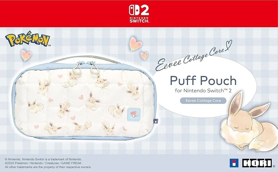NINTENDO SWITCH EEVEE HORI POUCH (cottagecore edition) (Category: Cases & Covers) located in Manila. Submitted by riodesu (Listing ID 1467028169, Image 2). Description: - compatible with NSW/NSW2/ NSLite - almost brand new, never used, comes with og packaging. - SHIPPING SHOULDERS BY THE BUYER - PAYO, NO rush shipping, 3 days reservation period .