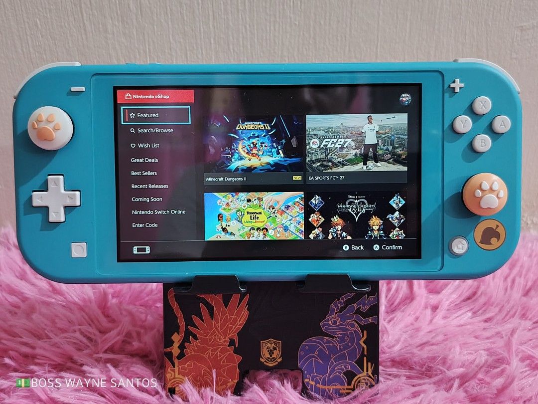 Nintendo Switch Lite Animal Crossing Special Edition (Category: Nintendo) located in Marikina City. Submitted by waynewayne2 (Listing ID 1466972443, Image 3). Description: FOR SALE OR TRADE +cash Pampanga meetup Jnt, lbc or lalamove sa malayo 09760568942 NINTENDO SWITCH LITE -Animal crossing special ed. -Good as brandnew, puede sa maarte -w/original charger -No issue, check muna bago bayad -w/free 14 digital games (Pls. See pics, bilhan mo n lang