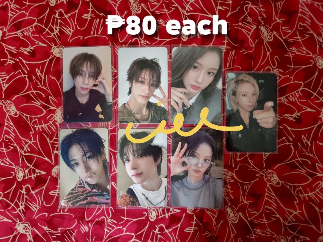 NMIXX, NEXZ, AND KICKFLIP PHOTOCARDS (Category: K-Wave Merchandise) located in Indang. Submitted by gwinbewi (Listing ID 1467091539, Image 1). Description: - mint condition - prices shown in pictures.