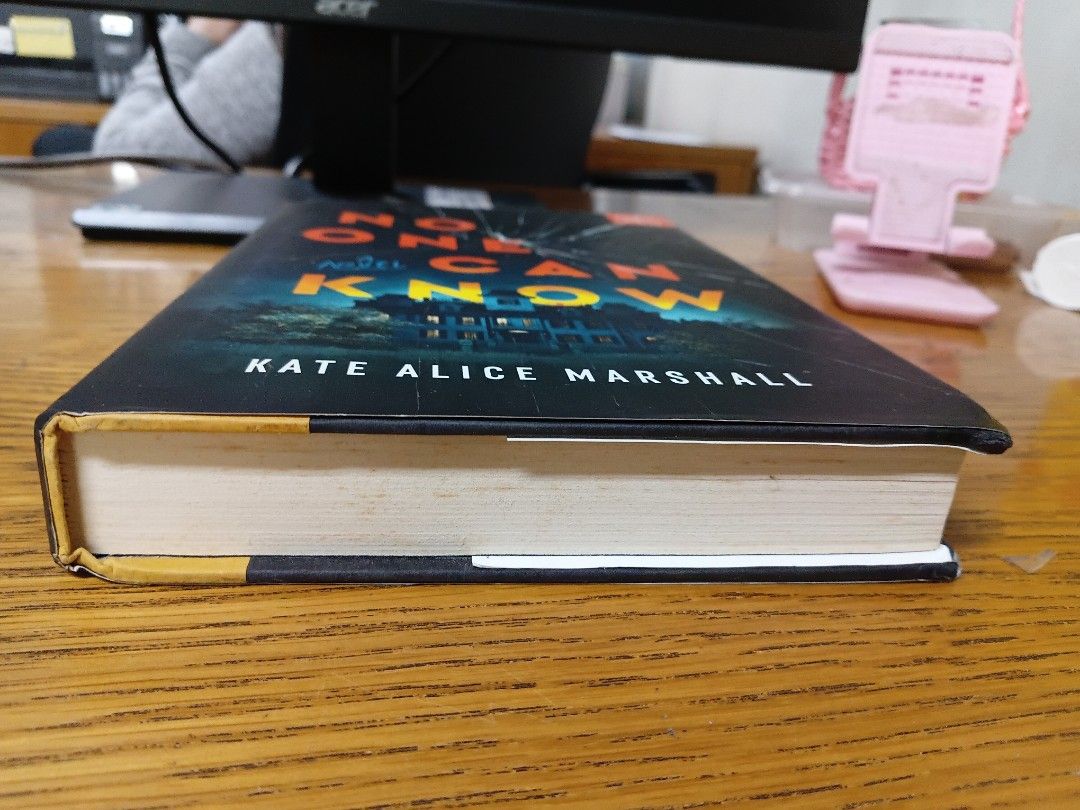 No One Can Know by Kate Alice Marshall (BOTM) (Category: Storybooks) located in Baguio. Submitted by ravenousreader_1922 (Listing ID 1467105520, Image 2). Description: - Title: No One Can Know by Kate Alice Marshall - Format: Hardcover with dust jacket (Book of the Month edition) - Condition: Clean pages, solid binding, with very minor foxing - Genre: Gripping mystery/thriller, great for suspense fans -For shipping through J&T or dropping off at 