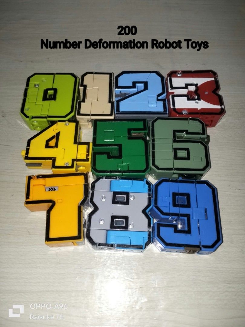Number Deformation Robot Toy (Category: Interactive Toys) located in Taguig. Submitted by raisuketoysshop (Listing ID 1467083753, Image 1). Description: PTPA NEW ARRIVAL!!.. PLEASE RESPECT POST AND PRICES.. Tested working and in good condition.. Secondhand Items Declared as is pa din po Pm for demo video What you see is what you get.. Please manage your expectations.. +40% COD Sho pee Check Out (sho pee fee+Tax+shipping materials) +40 Pesos For C