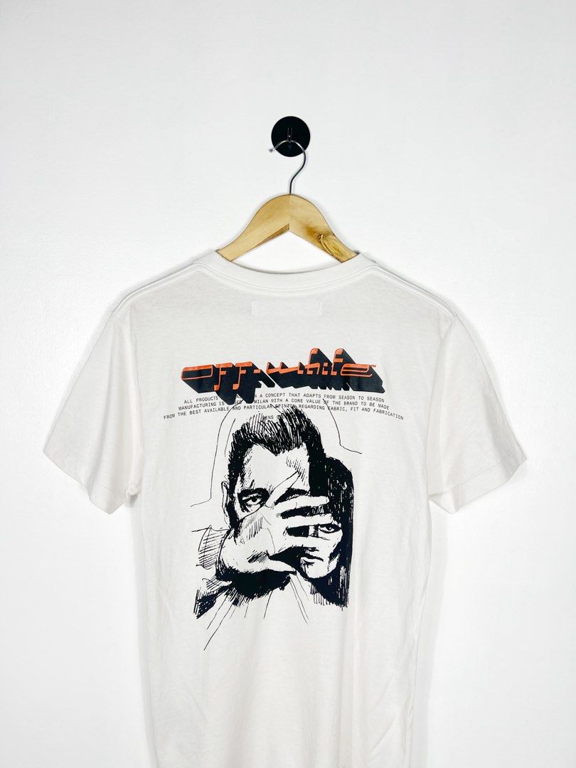Off-White Mirko Shirt (Category: Tshirts & Polo Shirts ) located in Bacolod City. Submitted by nodaysoff (Listing ID 1467004138, Image 3). Description: Off-White Mirko Graphic Shirt - Authentic Measures: 19.5x29 | Medium Excellent condition Flaws: washable stain ₱1,500.