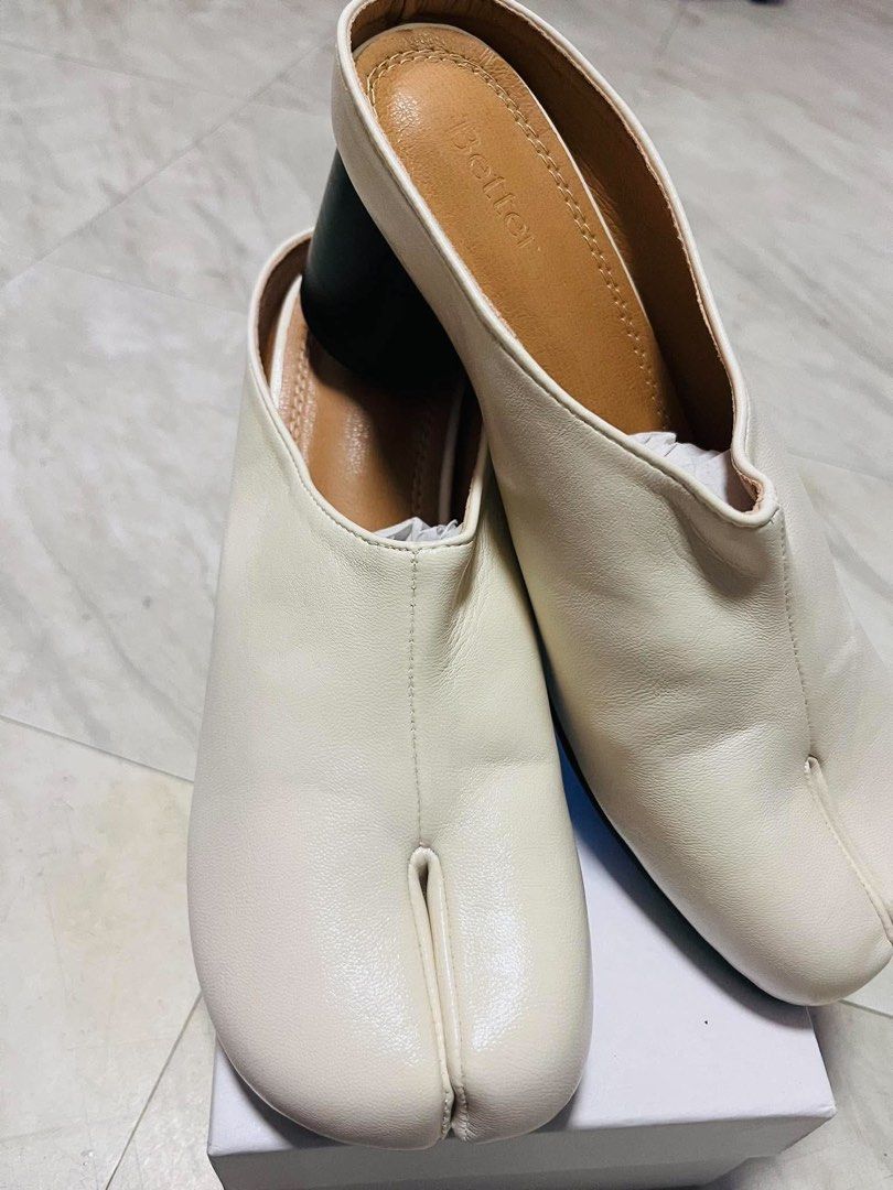 Off-White Tabby Shoes Black Block Heels (Category: Heels) located in Quezon City. Submitted by naruiii (Listing ID 1467051759, Image 2). Description: Brand: Better Shoes from Vietnam Size: 39 Never Worn.