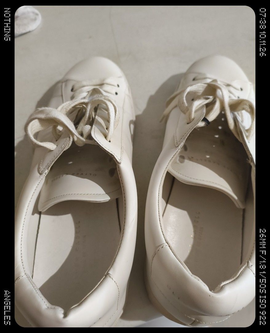 Oliver Cabell (Category: Casual Shoes) located in Angeles City. Submitted by poweredbyrice (Listing ID 1467167699, Image 2). Description: Oliver Cabell white leather shoes size 43 or 9.5 angeles location decluttering jnt delivery gcash mop.