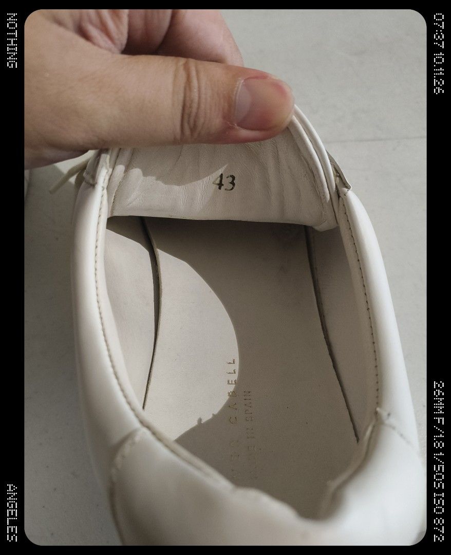 Oliver Cabell (Category: Casual Shoes) located in Angeles City. Submitted by poweredbyrice (Listing ID 1467167699, Image 3). Description: Oliver Cabell white leather shoes size 43 or 9.5 angeles location decluttering jnt delivery gcash mop.
