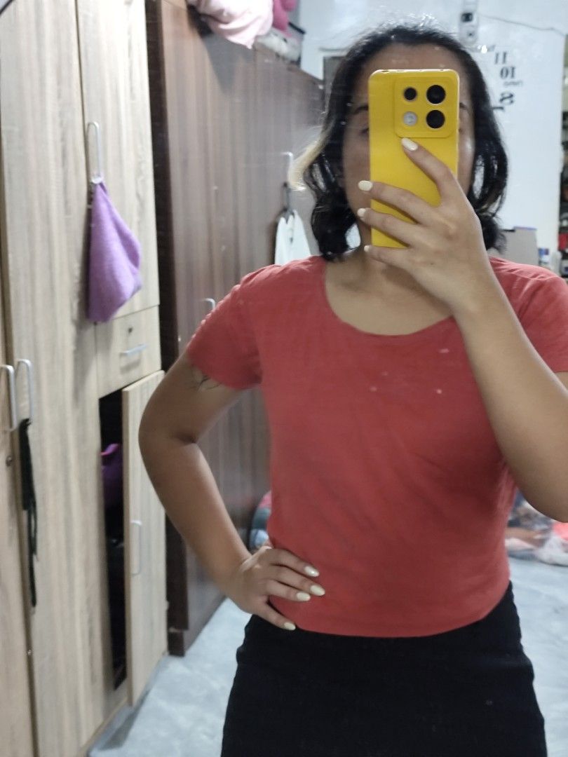 Orange red crop top short sleeve tee (Category: Shirts) located in Cavite. Submitted by zenshub (Listing ID 1467079264, Image 2). Description: .