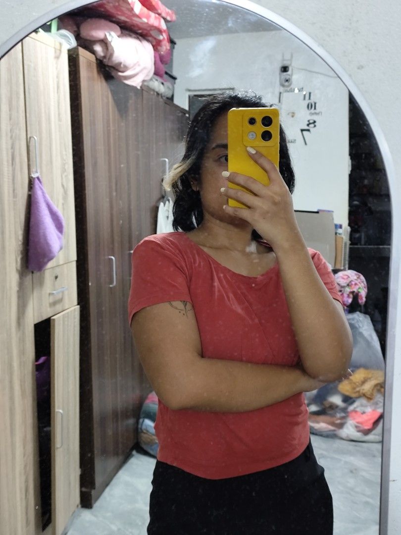 Orange red crop top short sleeve tee (Category: Shirts) located in Cavite. Submitted by zenshub (Listing ID 1467079264, Image 3). Description: .