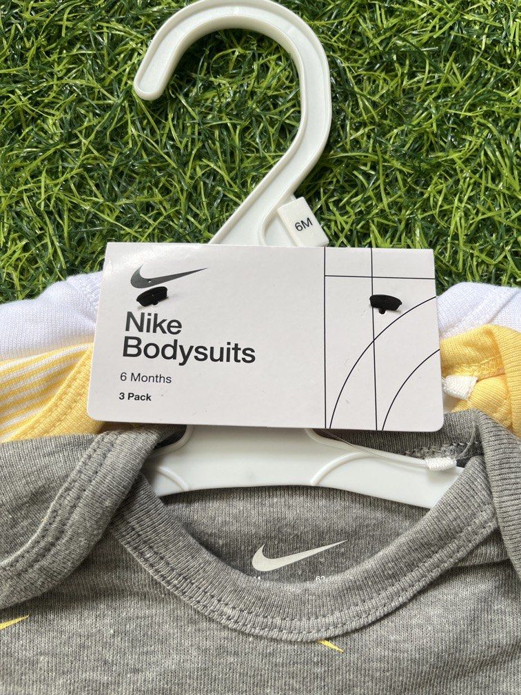 Original nike body suit from U.S (Category: Babies & Kids Fashion) located in Manila. Submitted by ty_imported_goods (Listing ID 1467007902, Image 2). Description: 3’s for 1,200 ❗️on sale❗️ Original from U.S Unisex New born up to 6months old.