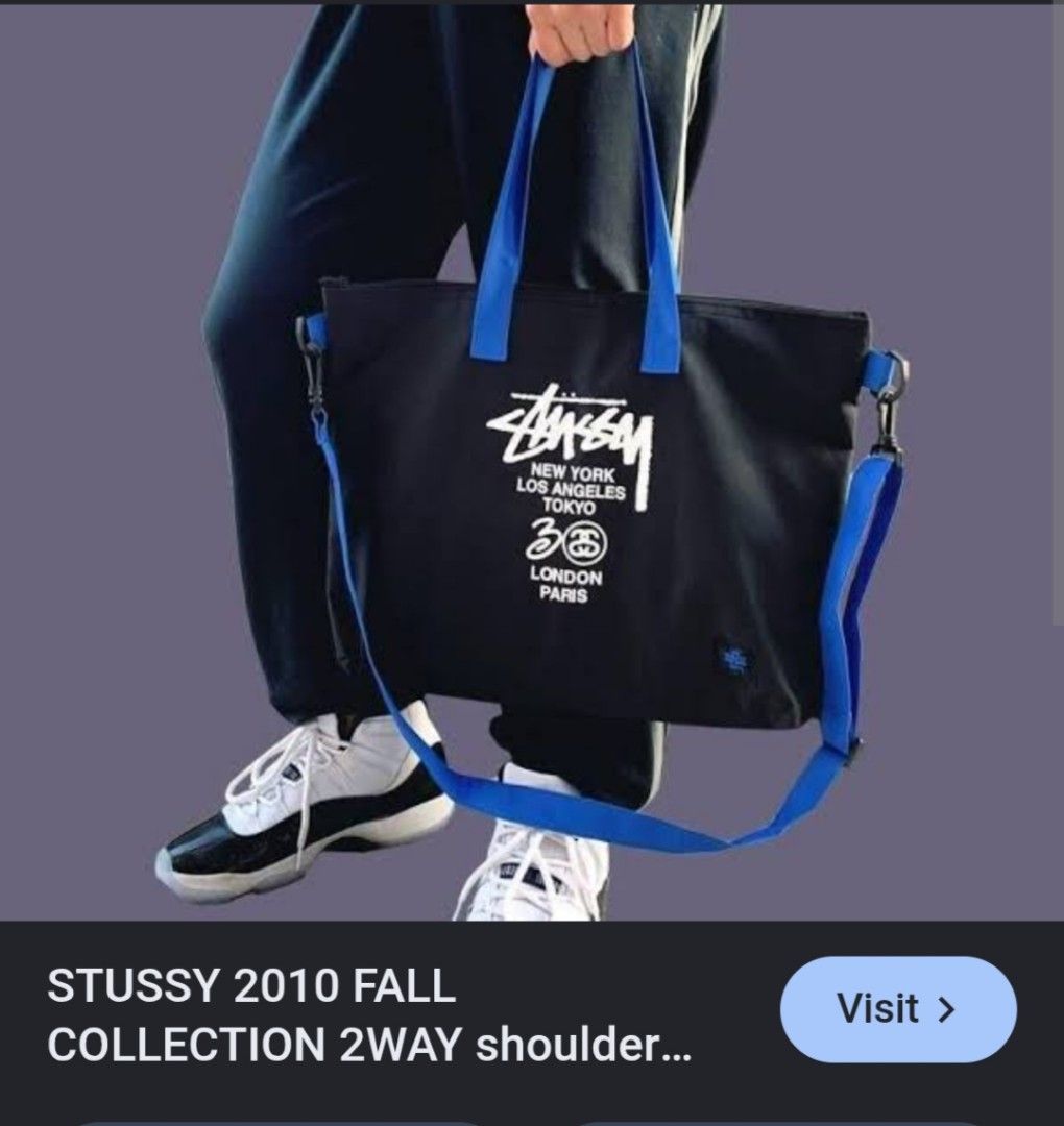 Original stussy 2way bag (Category: Shoulder Bags) located in Binmaley. Submitted by fashionluxury058 (Listing ID 1466993599, Image 3). Description: original stussy 2way bag in very good condition size medium unisex.