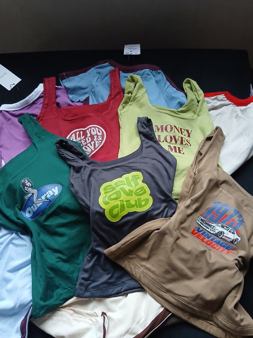 P60 Printed Tank Tops (Category: Sleeveless) located in Manila. Submitted by celina_m (Listing ID 1467067003, Image 1). Description: Printed Tank Tops! 💌 P69 - 1pc (yes to picking) 💌 P65 - 5pcs (assorted) 💌 P60 - 10pcs (assorted) Color may vary due to lighting Size : Small - Semi Medium 📍Primarosa, Buhay na Tubig, Imus Cavite.