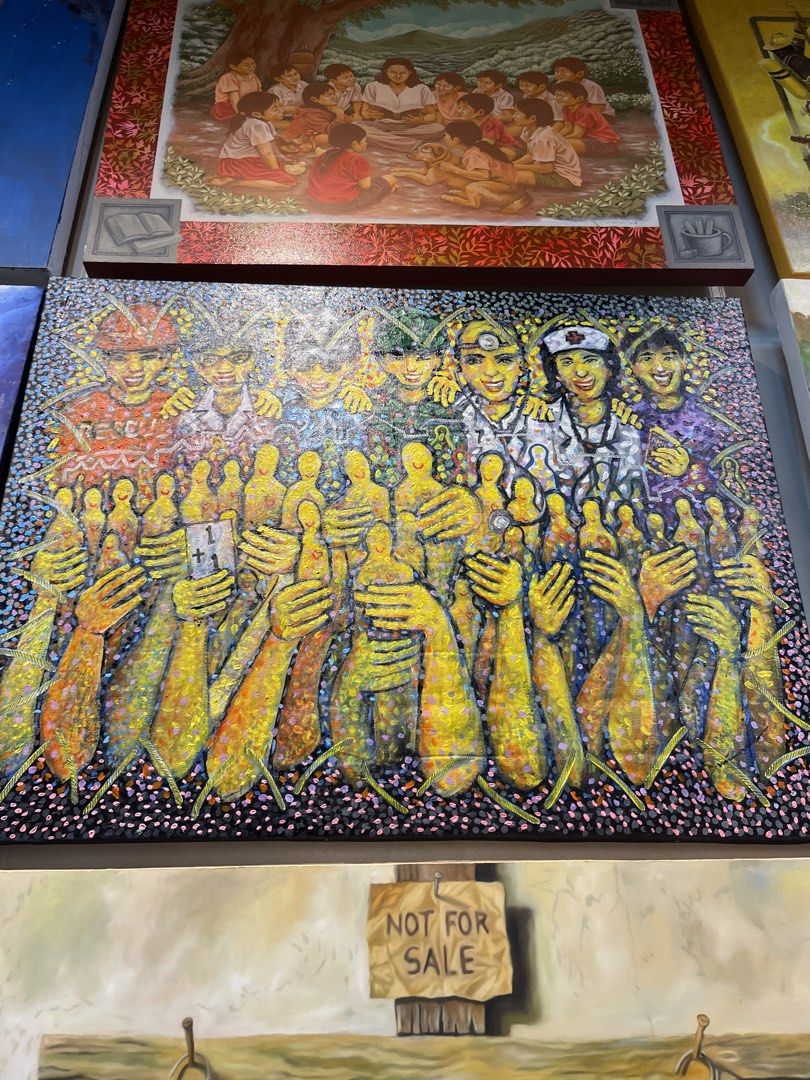 Painting Artwork (Category: Art & Prints) located in Malabon City. Submitted by mph_thrift (Listing ID 1467094088, Image 1). Description: Artist Eric Mercado 3 x 4 ft Gsis contest participate .