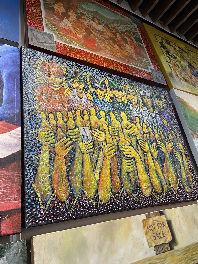 Painting Artwork (Category: Art & Prints) located in Malabon City. Submitted by mph_thrift (Listing ID 1467094088, Image 3). Description: Artist Eric Mercado 3 x 4 ft Gsis contest participate .