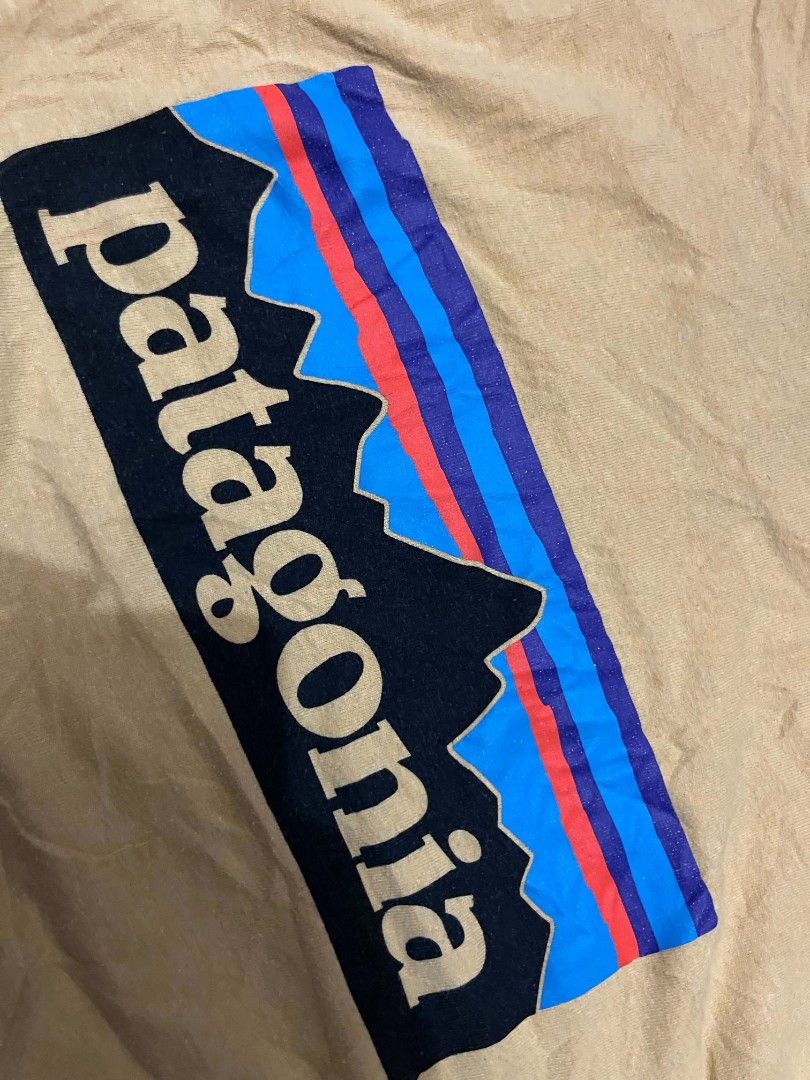 Patagonia Yellow Responsibili-Tee Size L (Category: Tshirts & Polo Shirts ) located in Manila. Submitted by adzwilnams67005 (Listing ID 1467124677, Image 3). Description: - Brand: Patagonia Responsibili-Tee - Color: Mustard Yellow - Size: Large (Regular Fit) - Design: Classic Fitz Roy back graphic with small front chest logo - Material: Sustainable blend of recycled cotton and recycled polyester - Condition: Light fading and minor pilling from re
