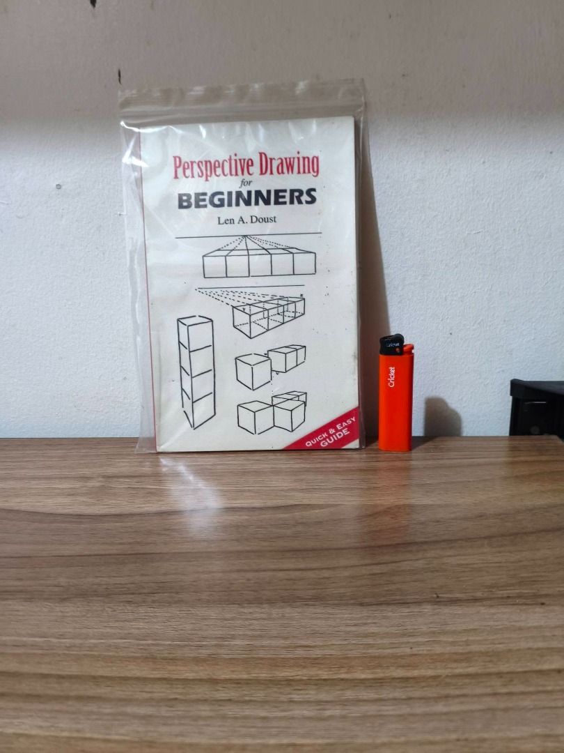 Perspective Drawing for Beginners by Len A. Doust (Category: Textbooks) located in Muntinlupa City. Submitted by sp_07 (Listing ID 1467032129, Image 1). Description: Perspective Drawing for Beginners by Len A. Doust. A slim, quick-guide paperback kept sealed in a plastic bag for protection. Perfect for learning sketching basics!.