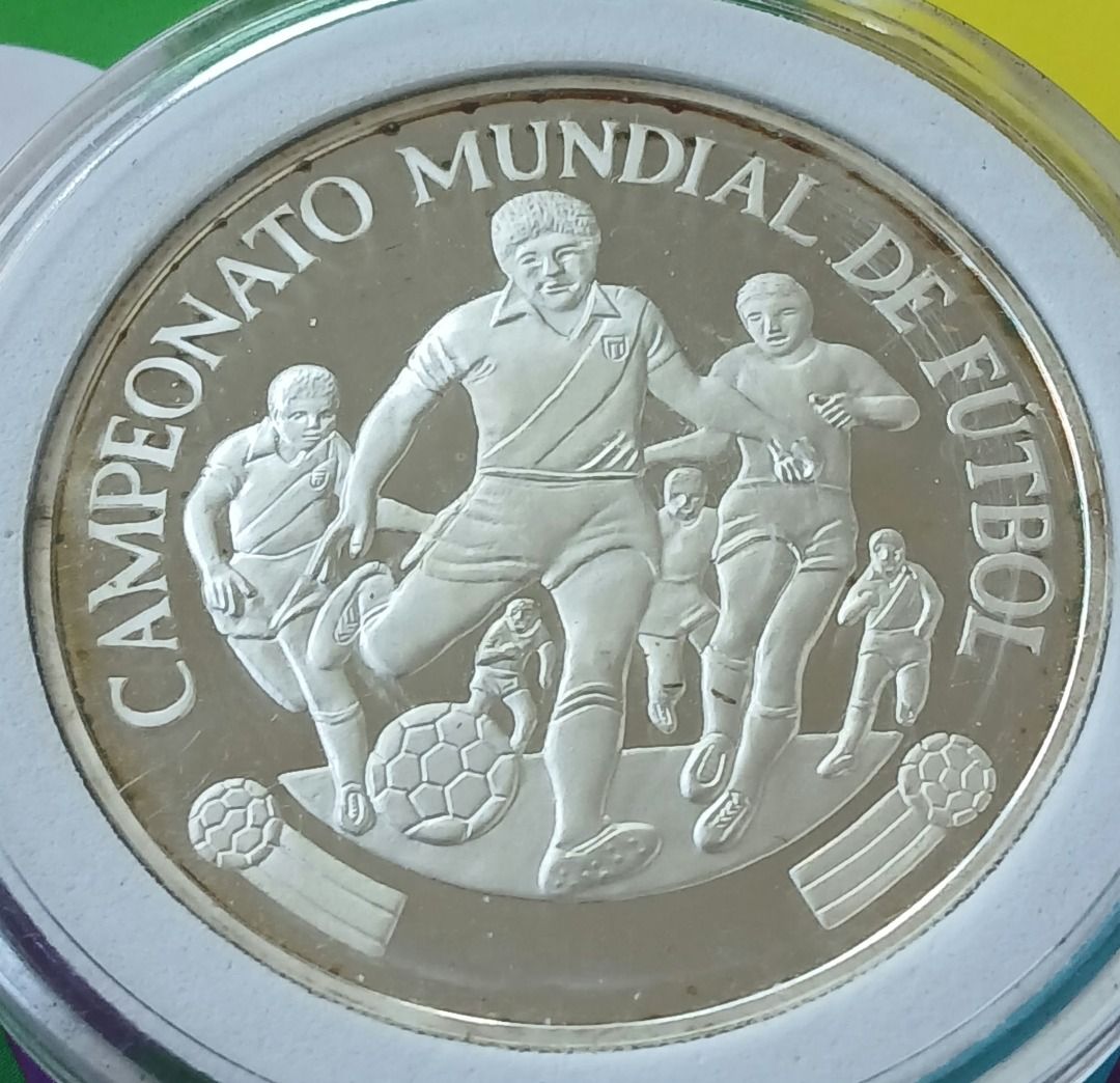 Peru 5000 Soles 1982 Silver Coin (Category: Currency) located in Quezon City. Submitted by allaboutcollectibles (Listing ID 1467007226, Image 3). Description: What you see is what you get. Issuer: Peru Year: 1982 Value: 5000 Soles Composition: Silver (.925) Weight: 23.37 g Diameter: 38 mm Thickness: 2.8 mm This coin is guaranted genuine, thank you for visiting my store..