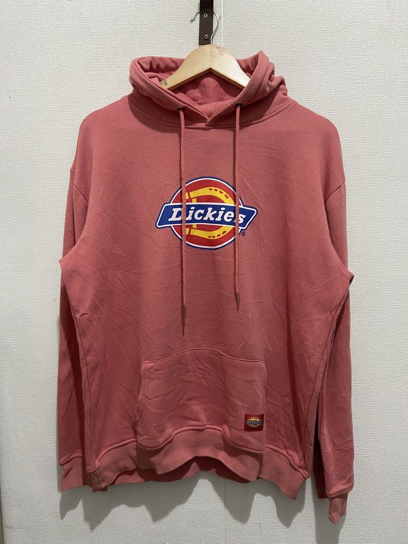 Pink Dickies pullover hoodie (Category: Coats, Jackets and Outerwear) located in San Jose del Monte. Submitted by badthriftzel090 (Listing ID 1467032900, Image 1). Description: No major issue Dimes:23x28 xl on tag Excellent condition .