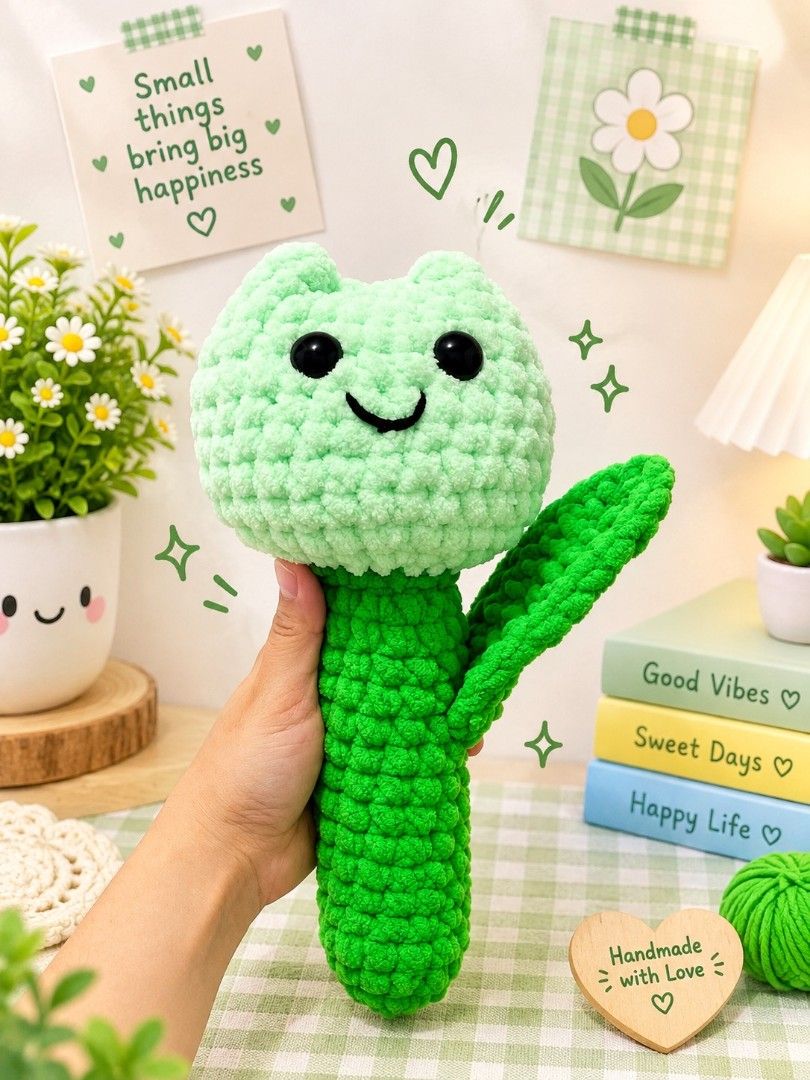 Plushies Tulips Crochet (Category: Plushies & Soft Toys) located in Manila. Submitted by shelld (Listing ID 1466979164, Image 2). Description: 🌷🧶 Handmade Crochet Flowers – Bunnie Whimsy 🧶🌷 Brighten someone’s day with our adorable handmade crochet flowers! 🌸💗 Each flower is carefully crocheted with soft, premium yarn and lots of love, creating a sweet keepsake that will stay beautiful forever. ✨ 🌼 100% Handmade with Love 🧶 Soft & cozy pre