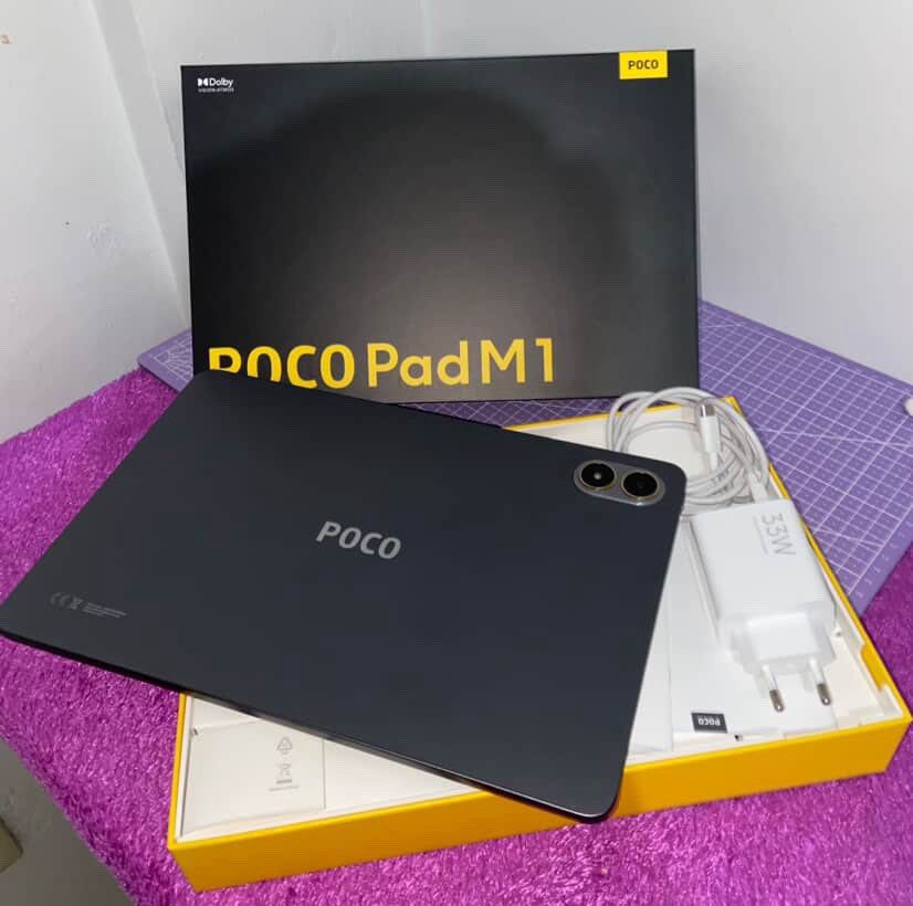 POCO PAD M1 Snapdragon 7s Gen 4 (Category: Android) located in San Fernando. Submitted by iammaryjoy58877 (Listing ID 1467083379, Image 2). Description: Snapdragon 7s Gen 4 -12.1” 2.5K display • 120Hz refresh rate • 8GB RAM + 256GB storage -12,000mAh battery - 7 monthd old WITH FREE Smart Keyboard Case.