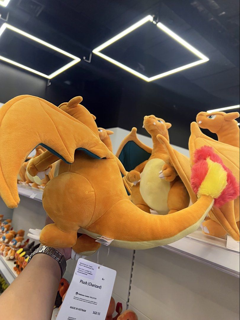 POKEMON CHARIZARD PLUSH (Category: Plushies & Soft Toys) located in Manila. Submitted by toystorres07 (Listing ID 1467026587, Image 2). Description: Brand New Store price (P2,270+P230 Pasabuy Fee) Exclusive only in the Pokemon Center .