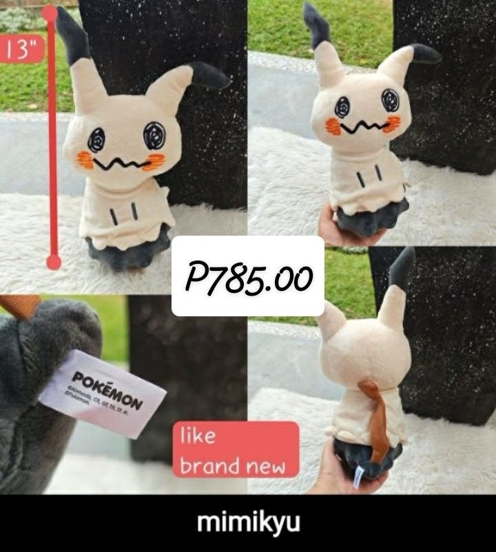 POKEMON JAPAN SURPLUS PLUSHIES #1 (Category: J-Wave Merchandise) located in Quezon City. Submitted by 4_leaf_clover (Listing ID 1467152225, Image 1). Description: ALL ITEMS ARE SHIPPED FROM DAVAO JAPAN SOURCE DM FOR AVAILABILITY PAYO.