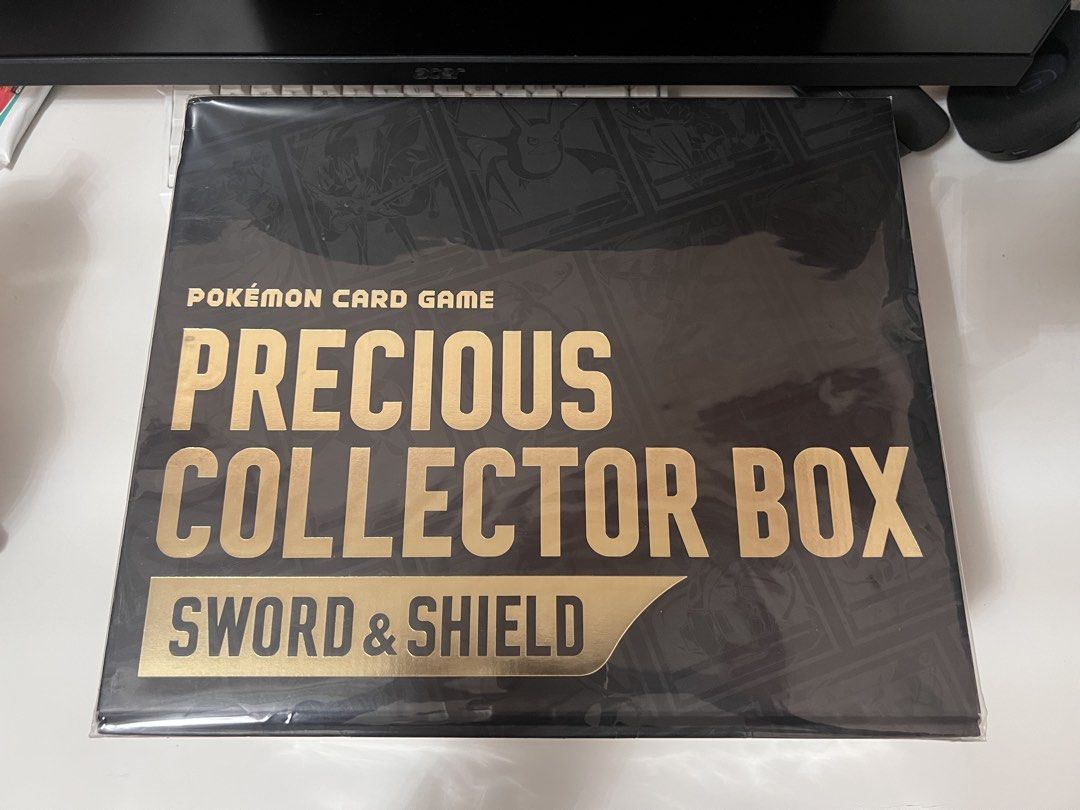 Pokemon Precious Collector Box (Category: Card Boxes & Cases) located in Manila. Submitted by heinrich.sy (Listing ID 1467026403, Image 1). Description: CN Language Comes with pikachu promo Brandnew sealed - Official Pokémon Card Game Sword & Shield Precious Collector Box - Brand new and sealed condition - Includes special acrylic display frame for your favorite cards - Premium collection binder for safe card storage - Sturdy and stylish card box