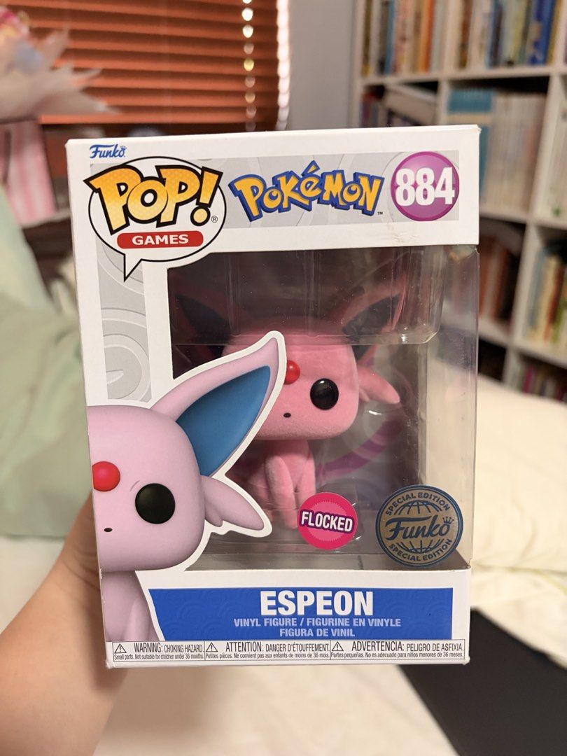 Pokémon Espeon 884 Flocked Special Edition (Category: Designer & Blind Box Toys) located in Las Pinas. Submitted by angelamariego (Listing ID 1467086164, Image 1). Description: Pokémon Espeon #884 Flocked texture with Special Edition sticker Pm for more deets.