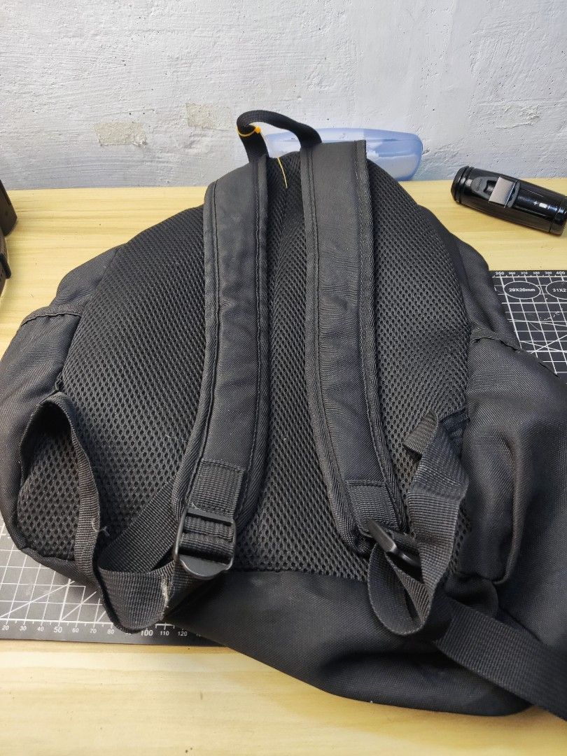 Pokémon Pocket Monsters Black Backpack (Category: Backpacks) located in Taytay. Submitted by iamdion30 (Listing ID 1466993715, Image 2). Description: - Authentic Japan Import: Comes with official tag inside - Design: Stylish black backpack with a front Poké Ball pocket, Pikachu silhouette, and yellow Pocket Monsters text PM for more details.
