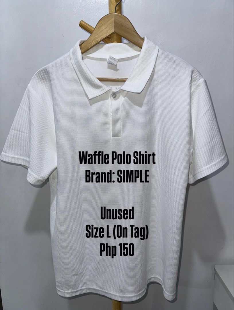 Polo Collection (Category: Tshirts & Polo Shirts ) located in Manila. Submitted by nitzyyyy (Listing ID 1467132735, Image 2). Description: - Size: M-L - Fit: Regular fit with button placket and chest pocket - Condition: Preloved, clean, and ready to wear - Style: Comfortable fabric, perfect for casual outfits - TAKE ALL FOR PHP800.00 only.
