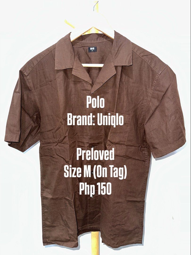 Polo Collection (Category: Tshirts & Polo Shirts ) located in Manila. Submitted by nitzyyyy (Listing ID 1467132735, Image 3). Description: - Size: M-L - Fit: Regular fit with button placket and chest pocket - Condition: Preloved, clean, and ready to wear - Style: Comfortable fabric, perfect for casual outfits - TAKE ALL FOR PHP800.00 only.