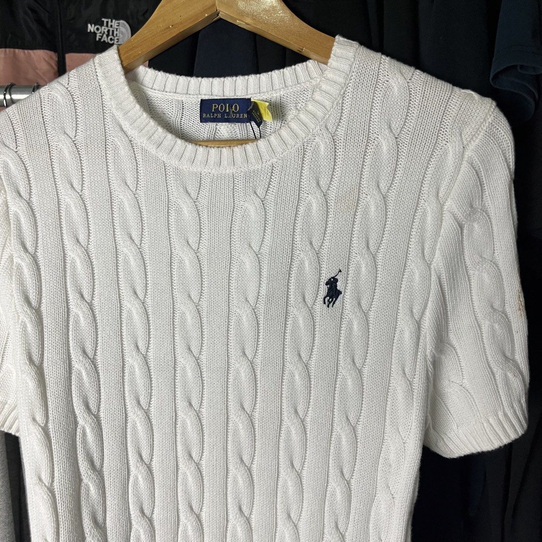 POLO RL CABLE-KNIT SWEATER (Category: Luxury Apparel) located in Daet. Submitted by wearthriftingcloth. (Listing ID 1467142078, Image 2). Description: 👕POLO RL Size:S Measurement: W16xL24 Issue(s): NONE Condition: 9.5/10 Color rate: 9.5/10 ➡️Swipe- to see more detail pic 📌No Deleting/Cancelation‼️ 📌Color may Vary Due to Lighting‼️ 📌Please be responsible buyer Bogus/Flaker will be posted‼️ 📌All ltems Need Wash‼️.
