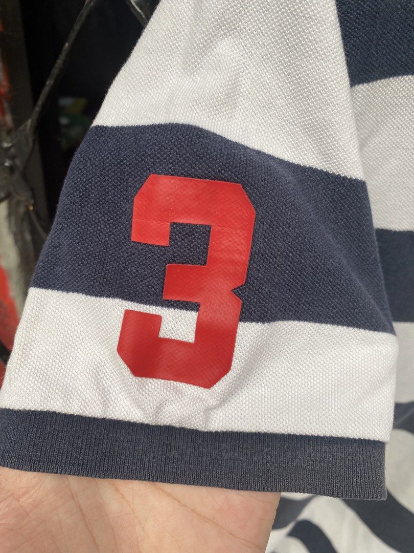 Polo sport Stipe Polo (Category: Activewear) located in Manila. Submitted by kgthrifty. (Listing ID 1467126081, Image 3). Description: POLO SPORT STRIPE POLO DIMES: 21x30 COLOR RATE: 9 NEED WASH/ EXCELLENT CONDITION 🏷 350.