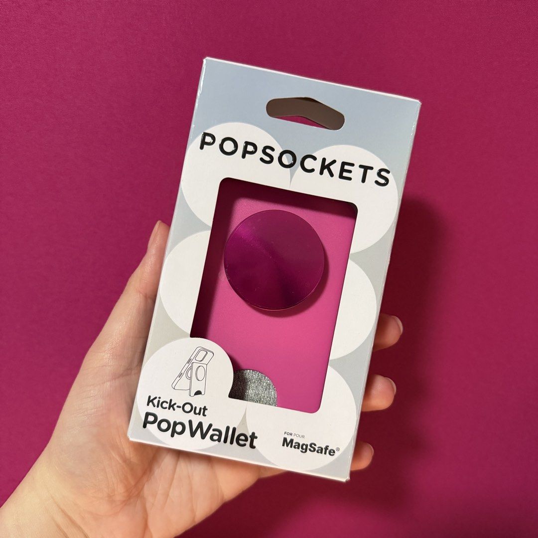PopSockets Kick-Out PopWallet - Fuchsia Radial (Category: Other Mobile & Gadget Accessories) located in San Juan City. Submitted by tdv924 (Listing ID 1467160392, Image 1). Description: No issues Can pass as brand new (VERY rarely used) PopSocket with plastic (unused) RFS: Decluterring.