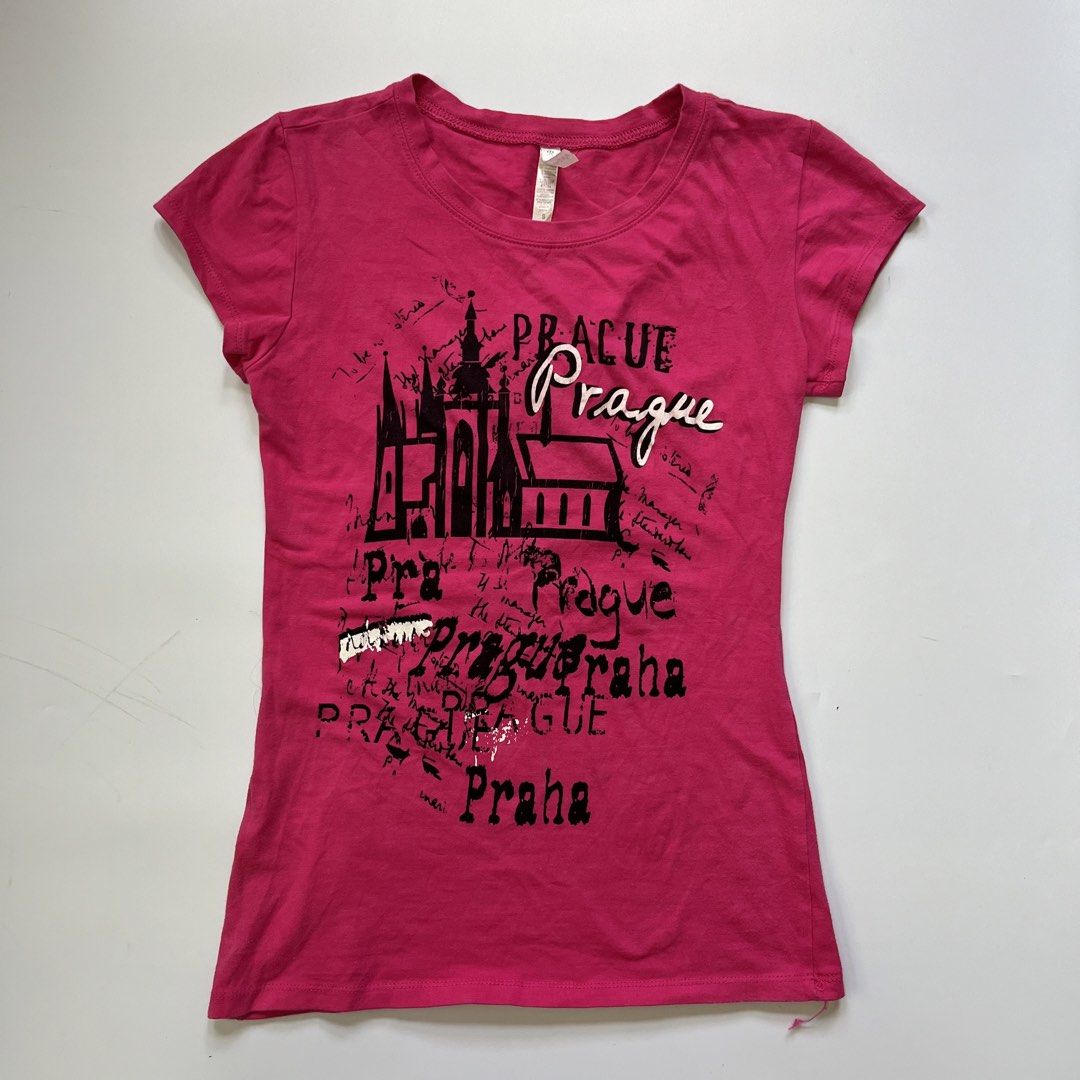 Prague y2k pink full length top (Category: Shirts) located in Guagua. Submitted by aikaaag (Listing ID 1467121837, Image 1). Description: dm for more deets!🫶.