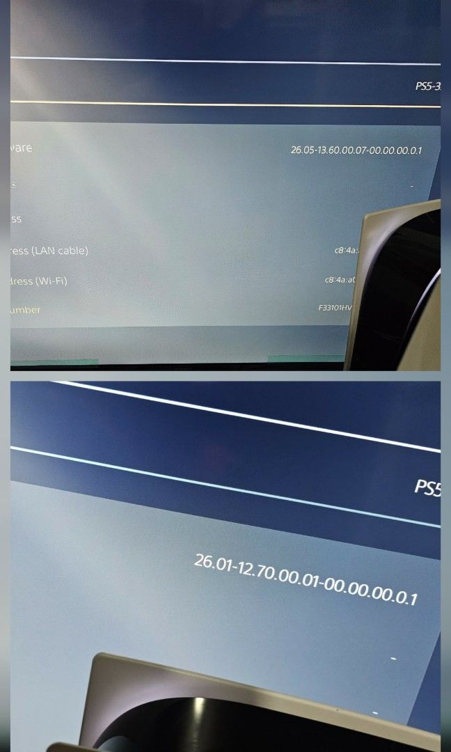 Ps5 fat low firmwire (Category: PlayStation) located in Manila. Submitted by starlord_2024 (Listing ID 1467005545, Image 2). Description: 25k each low firmwire both with manual manuals cabled and 1 controler pwede i j@ilbreak sa mga marunong..